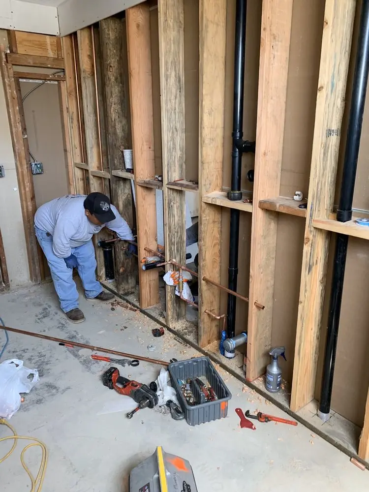 Commercial rough-in plumbing for Gas Line Repair in Washington Junction